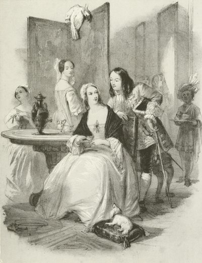 La Nouvelle Beauté, la cour de la reine Anne - Joseph Nash